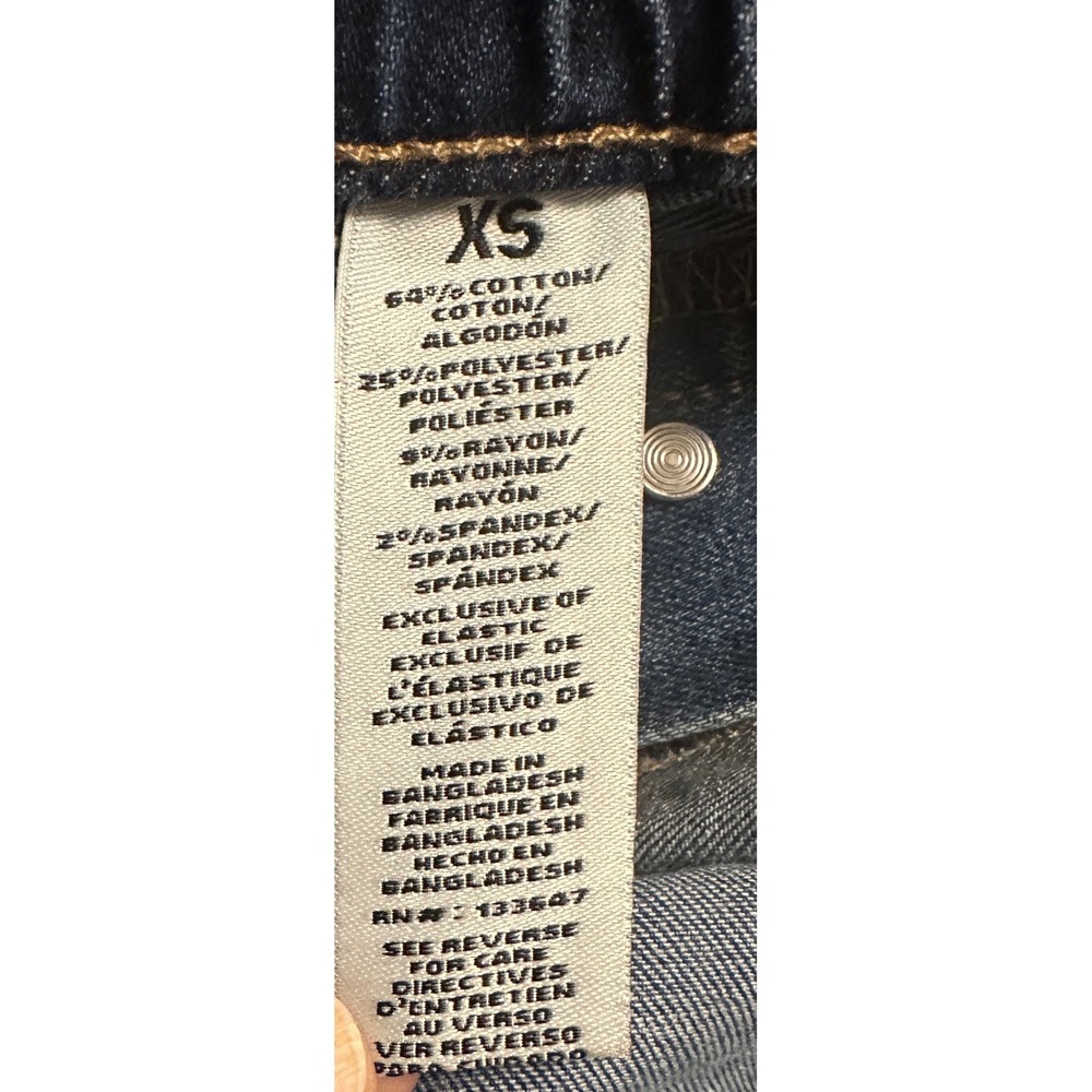 Celebrity Pink Womens Denim Straight leg Jumpsuit Dark Wash Elastic Waist XS - Picture 16 of 16